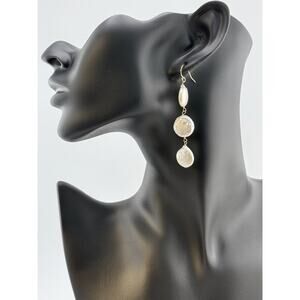 Jessica Matrasko Freshwater Pearls Dangle Drop Wire Earrings